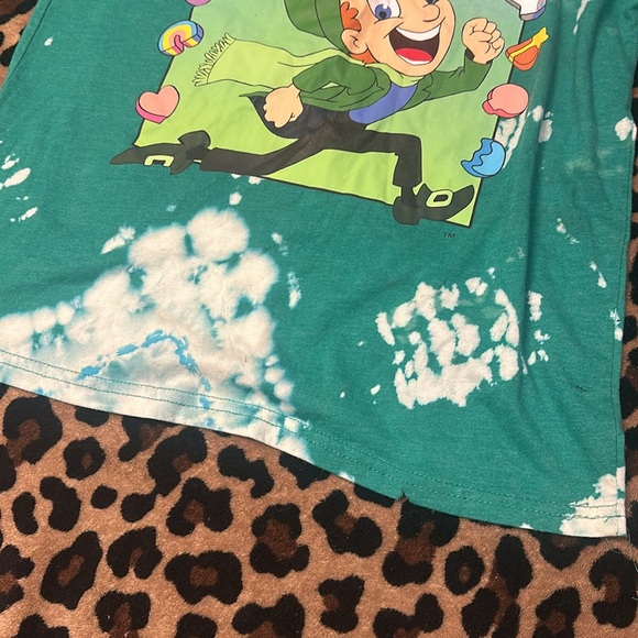 Lucky Charms Boys/Girls Tee I bleach dyed and distressed it size XXL (18) - Picture 2 of 7